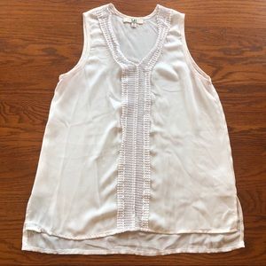 Semi-Sheer White Tank